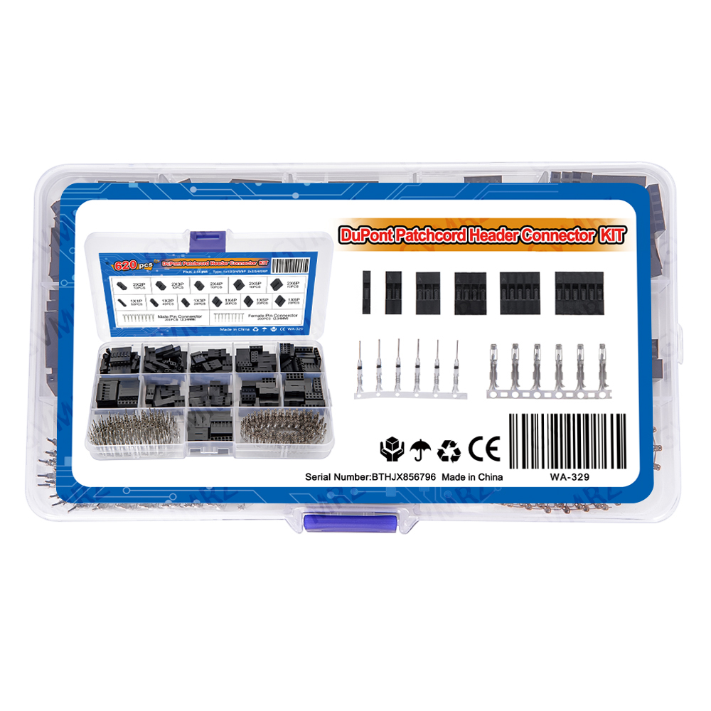 Набор разъемов DuPont, 620 шт. – обзор и цена Diy Electronics Project Kit