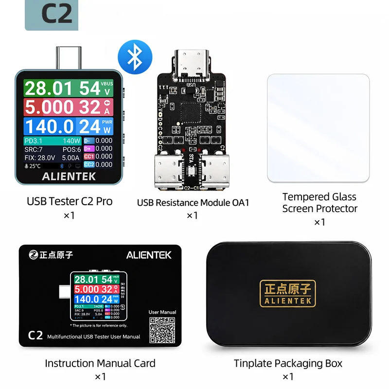 ALIENTEK C2 – тестер с цветным – обзор и цена Logic Analyzer Usb