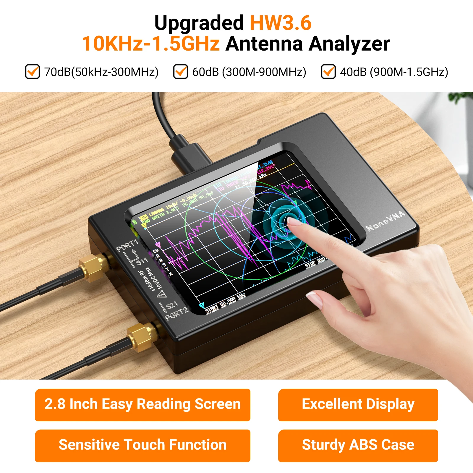 NanoVNA-H Векторный анализатор – обзор и цена Logic Analyzer Usb